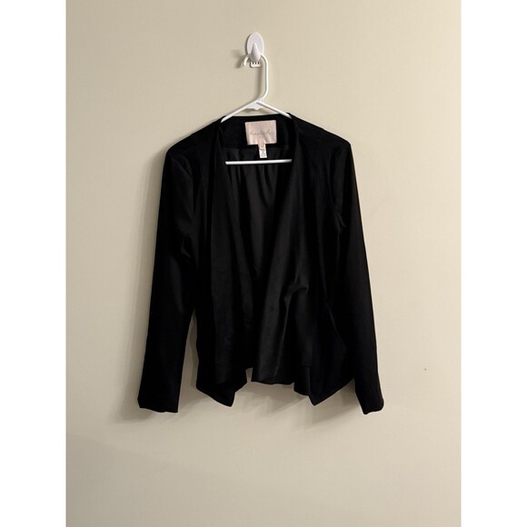 Hutch Jacket Collarless Tiered Open Front Pockets‎ Lined Stretch Size M - Picture 1 of 10